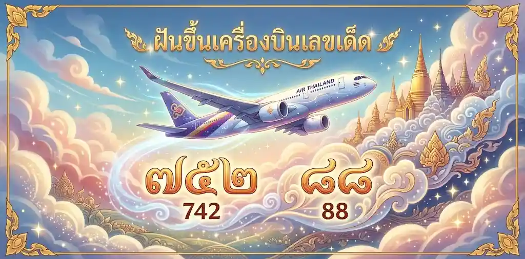 ฝันขึ้นเครื่องบินเลขเด็ด แม่นๆ บอกความหมาย โชคลาภ การงาน 
